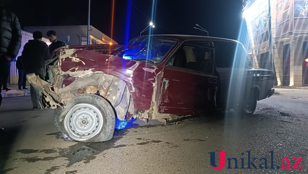 Tovuzda avtomobillər toqquşdu - Xəsarət alan var (FOTO)